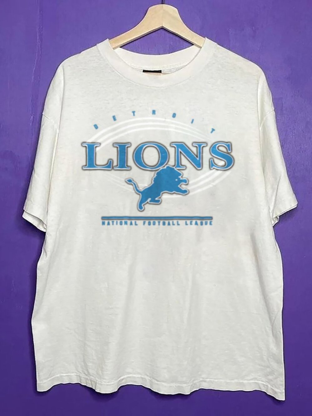 Vintage Detroit Lions Football Unisex Shirt, Retro NFL Detroit Lions Shirt Tee